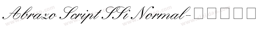Abrazo Script SSi Normal字体转换